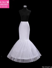 White Hoop Good Price And Quality Trumpet Mermaid Wedding Dress Petticoat Underskirt HL-324