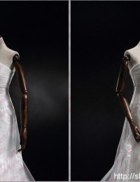 Robe De Mariage Strapless Vintage Wedding Dress Lace Wedding Dress Vestido De Noiva Com Renda Wedding Gowns Lace Up 2015 BW-04