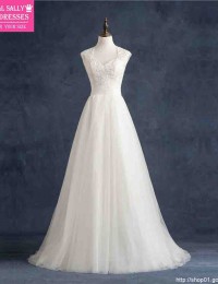 Vestido De Noiva Lace See Through Vintage Wedding Dress Beach Wedding Dress Robe De Mariee Shopping Slaes Online 2016 BM-14