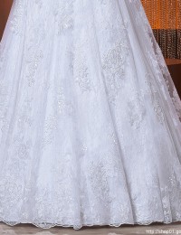 Vestido De Casamento Vestido De Noiva Lace Wedding Dress See Through Wedding Dresses Robe De Mariage Bride Dresses 2015 BW-46